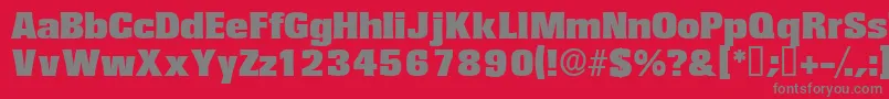 Variatdisplayssk Font – Gray Fonts on Red Background