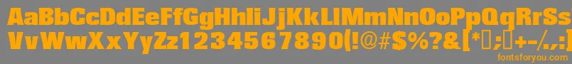 Variatdisplayssk Font – Orange Fonts on Gray Background