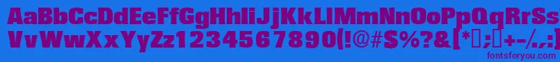 Variatdisplayssk Font – Purple Fonts on Blue Background