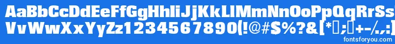 Variatdisplayssk Font – White Fonts on Blue Background