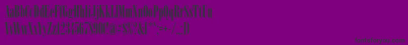Spslnewserifc-fontti – mustat fontit violetilla taustalla