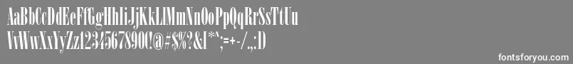 Spslnewserifc Font – White Fonts on Gray Background