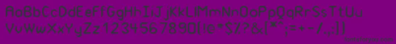 フォントCanuth – 紫の背景に黒い文字