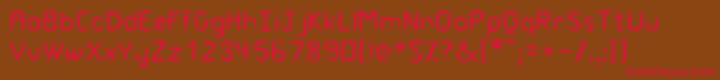 Canuth Font – Red Fonts on Brown Background