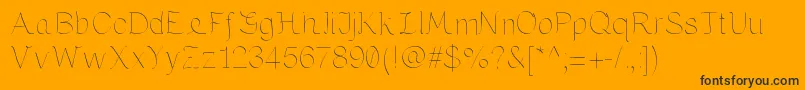 MariaByKreativfont.Com Font – Black Fonts on Orange Background