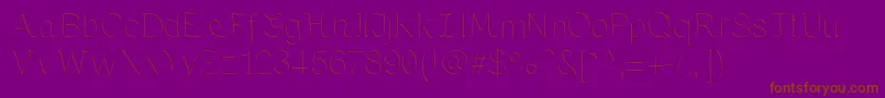 MariaByKreativfont.Com Font – Brown Fonts on Purple Background