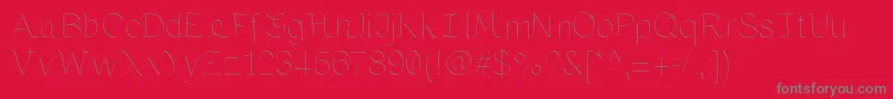 MariaByKreativfont.Com-Schriftart – Graue Schriften auf rotem Hintergrund