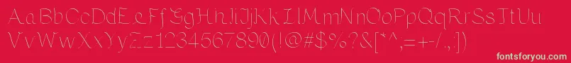 MariaByKreativfont.Com Font – Green Fonts on Red Background