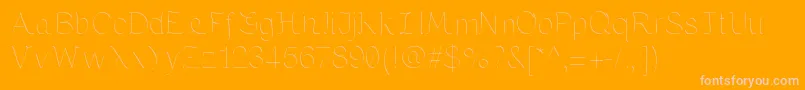 MariaByKreativfont.Com Font – Pink Fonts on Orange Background