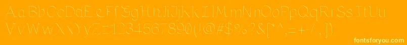 MariaByKreativfont.Com Font – Yellow Fonts on Orange Background