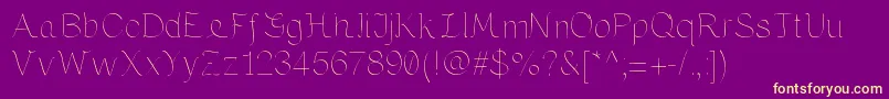 MariaByKreativfont.Com Font – Yellow Fonts on Purple Background