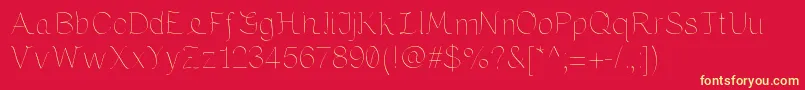 MariaByKreativfont.Com Font – Yellow Fonts on Red Background