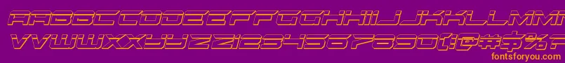 Gypsykillerbulletital Font – Orange Fonts on Purple Background