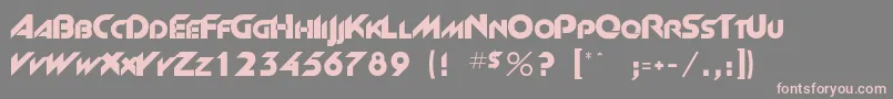 Newgarrett Font – Pink Fonts on Gray Background