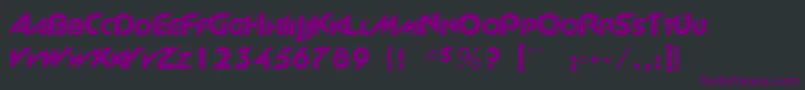Newgarrett Font – Purple Fonts on Black Background