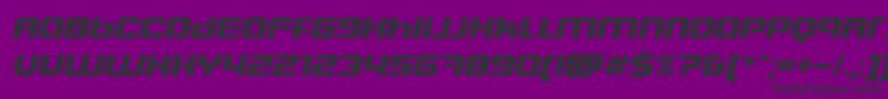 Шрифт Blasteei – чёрные шрифты на фиолетовом фоне