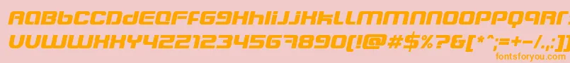 Blasteei Font – Orange Fonts on Pink Background