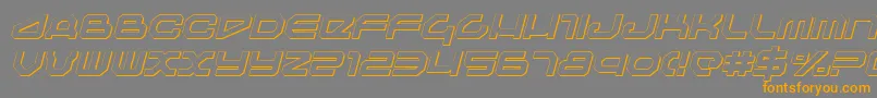 Travelersi Font – Orange Fonts on Gray Background