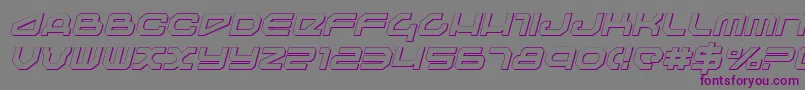 Travelersi-Schriftart – Violette Schriften auf grauem Hintergrund
