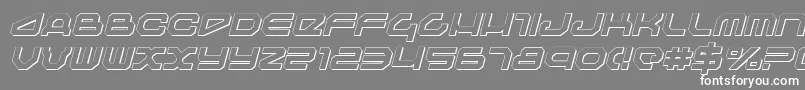 Travelersi Font – White Fonts on Gray Background