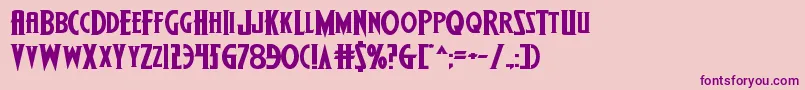 Wolfsbane2iiexpand Font – Purple Fonts on Pink Background