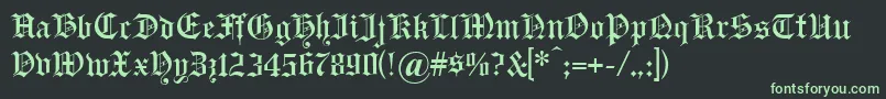 Шрифт Headlinetext – зелёные шрифты на чёрном фоне