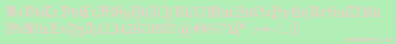 Headlinetext Font – Pink Fonts on Green Background