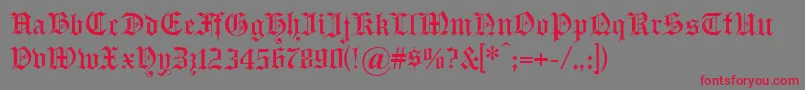 Headlinetext Font – Red Fonts on Gray Background