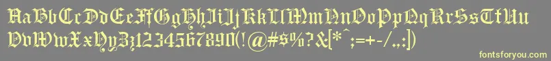 Headlinetext Font – Yellow Fonts on Gray Background