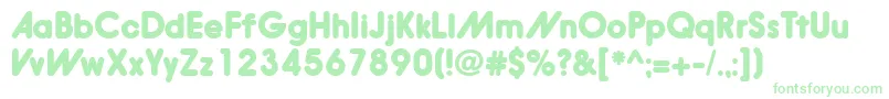 Hirukoblackalternate Font – Green Fonts on White Background