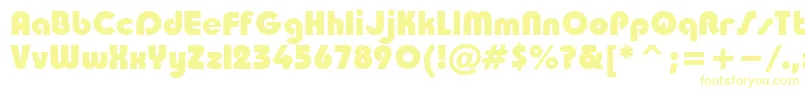 SanasoftTaurusHeavy.Kz Font – Yellow Fonts