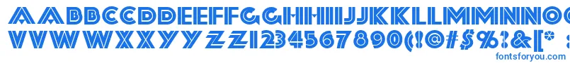 FortySecondStreetNf Font – Blue Fonts on White Background