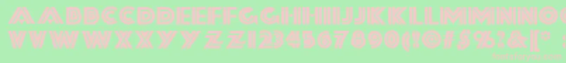 FortySecondStreetNf Font – Pink Fonts on Green Background