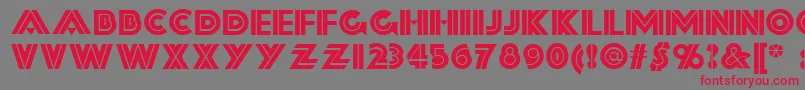 FortySecondStreetNf Font – Red Fonts on Gray Background