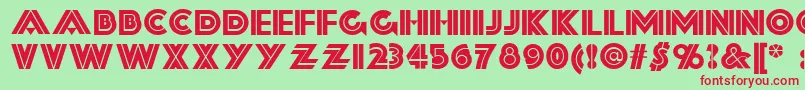 FortySecondStreetNf Font – Red Fonts on Green Background
