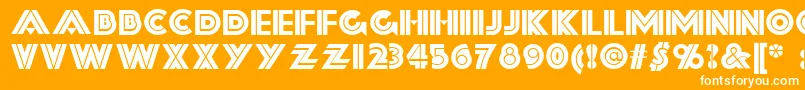 FortySecondStreetNf Font – White Fonts on Orange Background