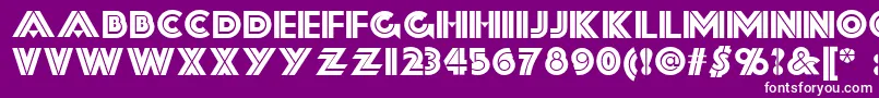 FortySecondStreetNf Font – White Fonts on Purple Background