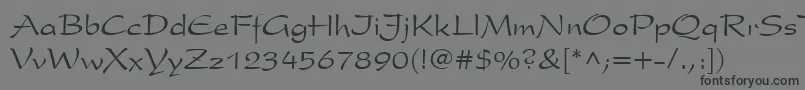PresidentCyr Font – Black Fonts on Gray Background
