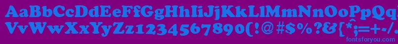 CocosdbNormal Font – Blue Fonts on Purple Background