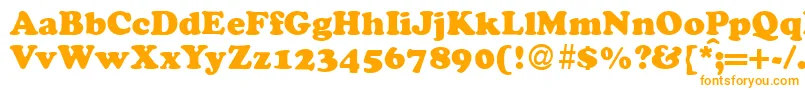 CocosdbNormal Font – Orange Fonts on White Background