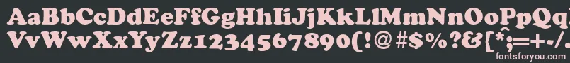 CocosdbNormal Font – Pink Fonts on Black Background