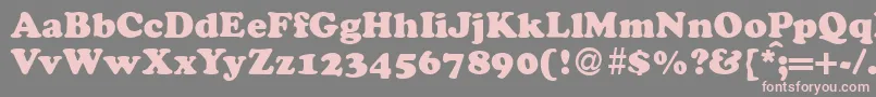 CocosdbNormal Font – Pink Fonts on Gray Background