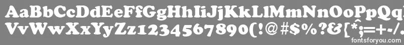 フォントCocosdbNormal – 灰色の背景に白い文字