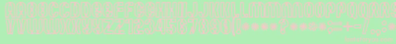 Mutefruitwhitekrash Font – Pink Fonts on Green Background