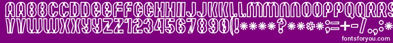 Mutefruitwhitekrash Font – White Fonts on Purple Background