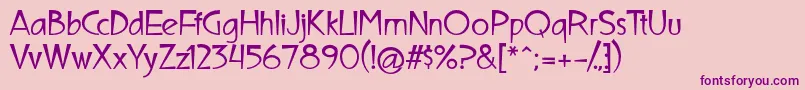 fuente UltimaCampagnoliBold – Fuentes Moradas Sobre Fondo Rosa