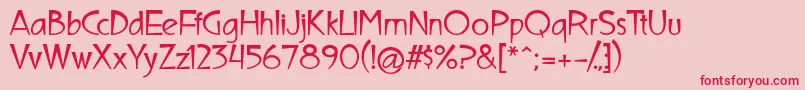 More about UltimaCampagnoliBold Font UltimaCampagnoliBold Font – Red Fonts on Pink Background
