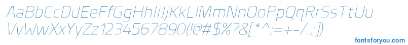 PlanerExtralightitalic Font – Blue Fonts
