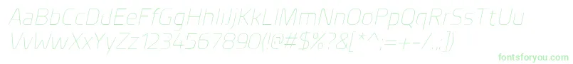 PlanerExtralightitalic Font – Green Fonts
