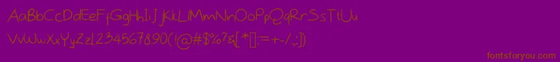 Шрифт Fuckyouv2 – коричневые шрифты на фиолетовом фоне